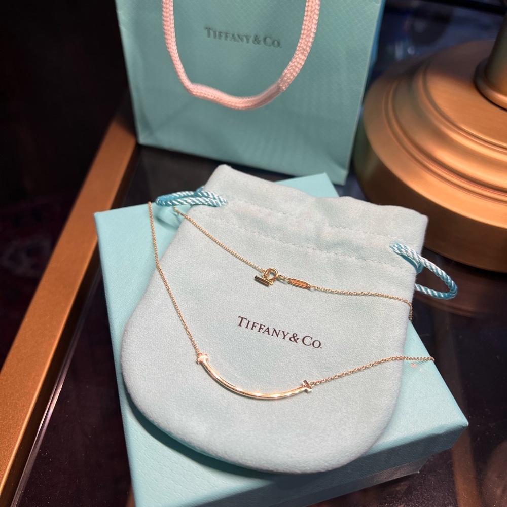 Tiffany’s authentic small sized smile necklace